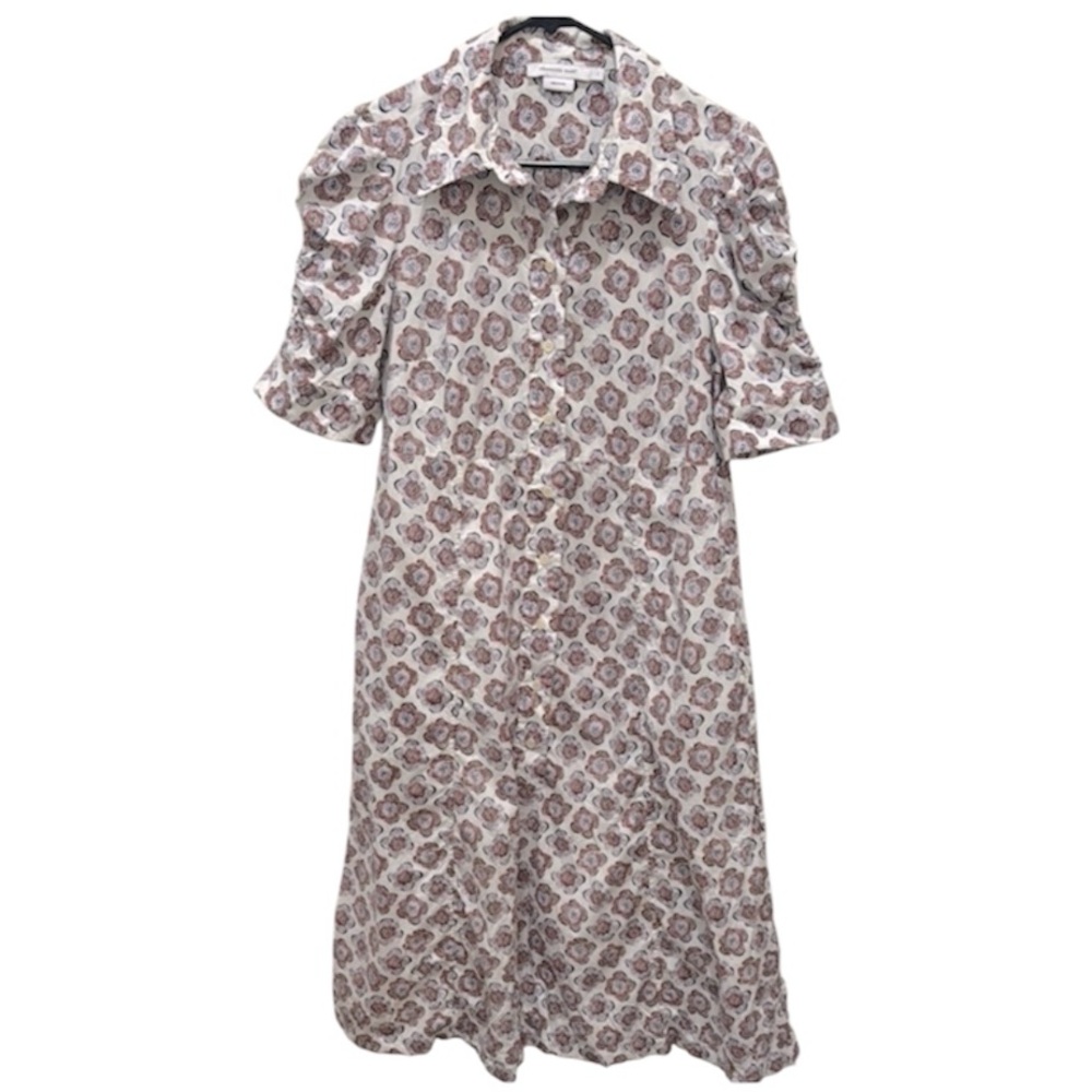 Frances Hart Women’s Large Floral Button up Collared Maxi Dress